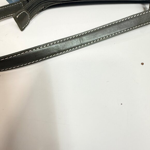 Nine West Y2K Mini Shoulder Bag Green Suede Leather Accent NWT - Picture 6 of 13